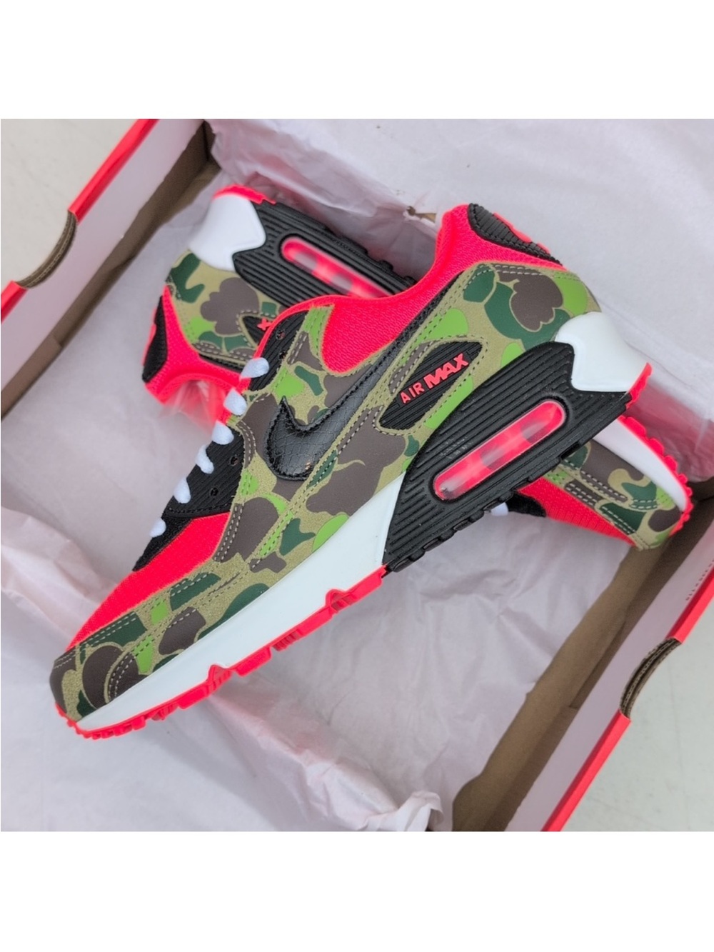 Nike Air Max 90 Hot Pink Camo Trainers - Picture 5 of 5